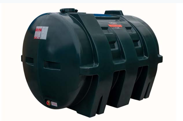 1550 LITRE HORIZONTAL SINGLE SKIN PLASTIC TANK